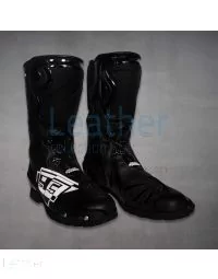 Marc Marquez Black Leather Biker Boots MotoGP 2023