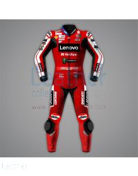 Marc Marquez Ducati MotoGP 2026 leather racing suit with protective armor