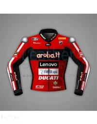 Nicolo Bulega Ducati Motorcycle Track Jacket SBK 2026 front view