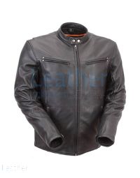men biker leather jacket