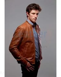 Slick Leather Jacket Men