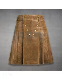 genuine leather kilt