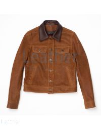 Chaqueta Ante Marron Mujer