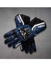 Yamaha Blue Leather Motorcycle Gloves
