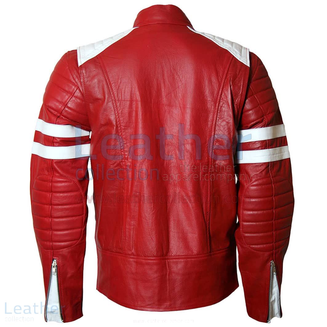 Fight club red leather jacket hotsell