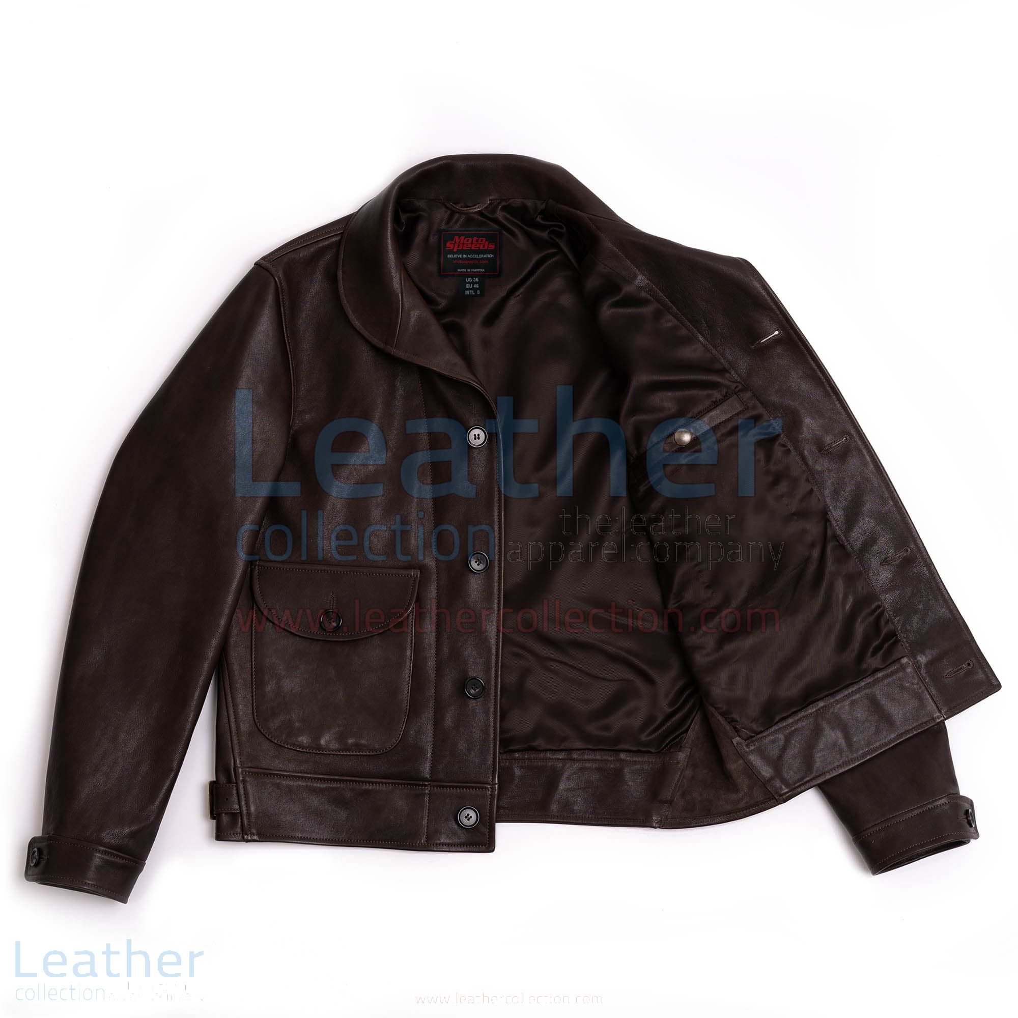 Cossack Leather Jacket Brown