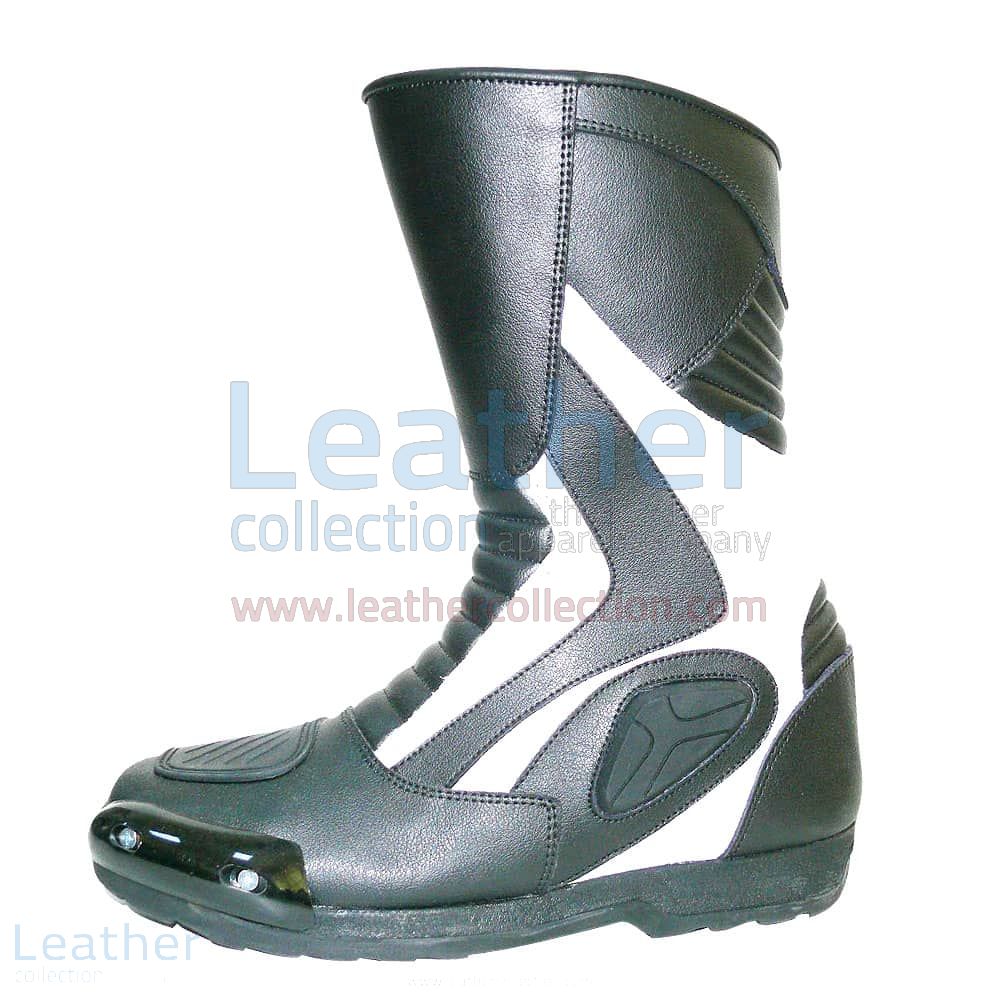 White motorbike boots best sale