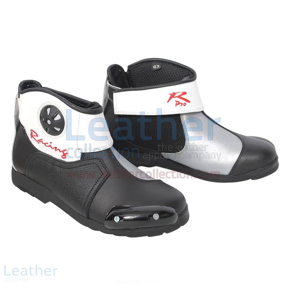 Vintage leather motorcycle boots on sale