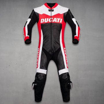 Ducati motorcykel läder kostym 2 stycken