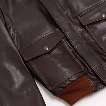 A-2 Flight Jacket - Brown Leather Bomber | Shop Online