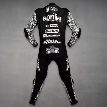 cowhide leather racing suit men