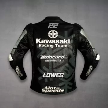 アレックス・ロウズ カワサキ WSBK 2022 レプリカジャケット ナンバー22 背面