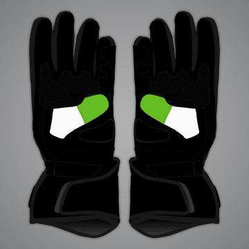 Alex Lowes Gloves WSBK 2024 palm view