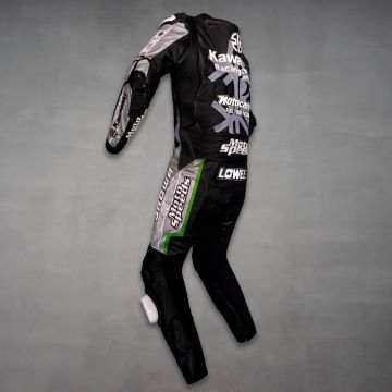 Alex Lowes Black Riding Suit Kawasaki Jerez Test 2022 left side view