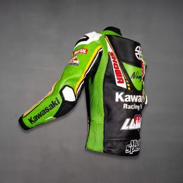 Alex Lowes 2024 WSBK leather jacket, left side view