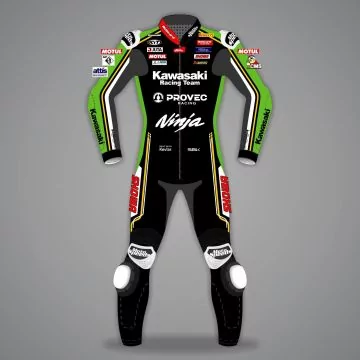 Alex Lowes Kawasaki race suit – WSBK leather gear | Shop