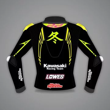 Alex Lowes Kawasaki leather motorcycle jacket-Race | Buy