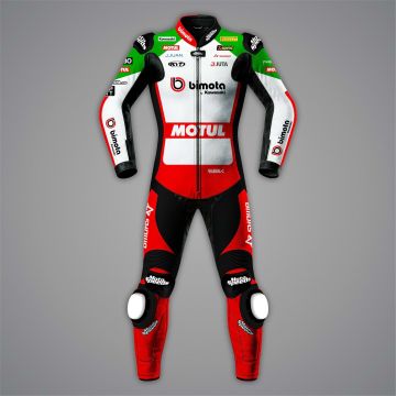 Alex Lowes Motorcycle Racing Suit Kawasaki SBK 2026 front view