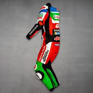 cowhide leather racing suit men