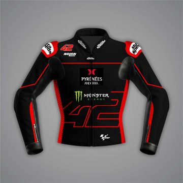 Jaqueta de Motocicleta Preta e Vermelha Alex Rins LCR Honda WT 2022