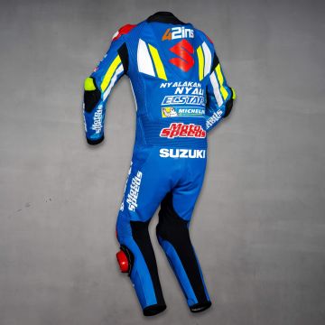 Traje de Piel de MotoGP 2019 de Alex Rins Suzuki