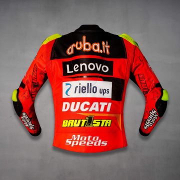 rote Motorradjacke