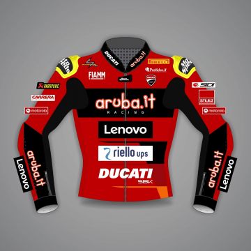 Ducati Rote Lederjacke