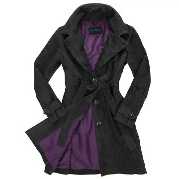 Amelia Earhart läder trenchcoat damer