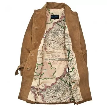Amelia Earhart läder trenchcoat damer