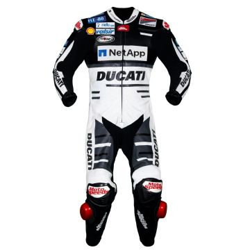 Svart vit Ducati En Delad kostym 2018 Andrea Dovizioso