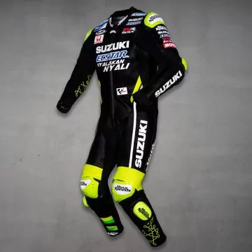 Svart MotoGP-dräkt Suzuki 2018 Andrea Iannone