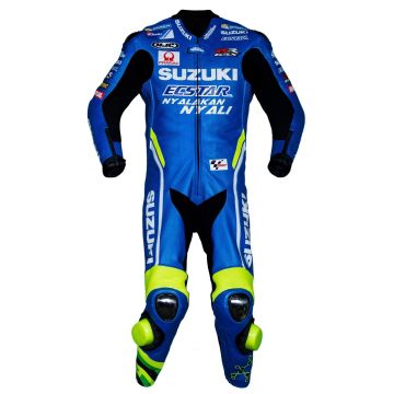 Кожаный мотокостюм Андреа Янноне для мотоцикла Suzuki MotoGP 2018