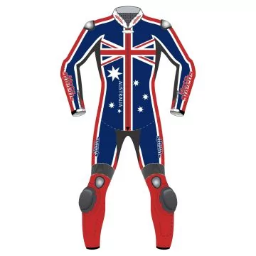 Australian Flag Custom Motorcycle Riding Suits