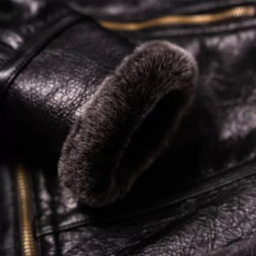 Giacca Bomber B3 Nera polsino