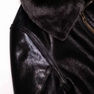 Giacca Bomber B3 Nera spalla