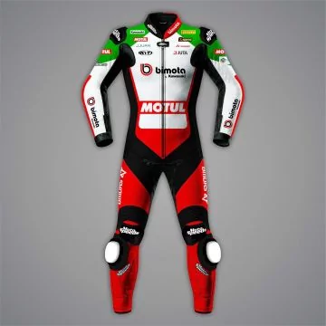 cowhide leather racing suit wsbk