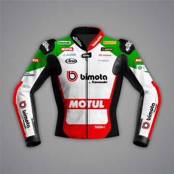Axel Bassani Motorcycle Race Jacket Kawasaki SBK 2026