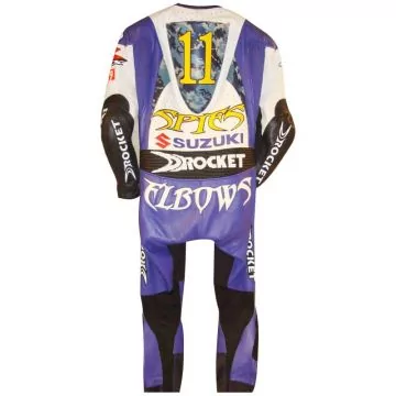 cowhide leather racing suit men women