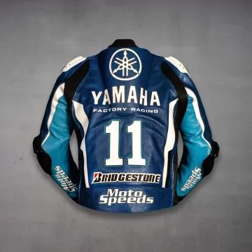 cowhide leather race jacket with ce armor