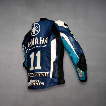 yamaha motogp leather racing jacket 2011