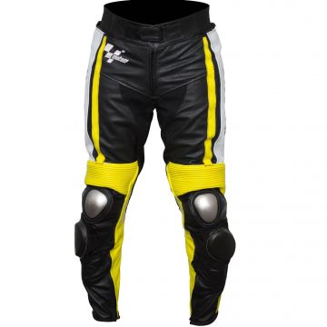 Jeans en cuir de biker pour homme