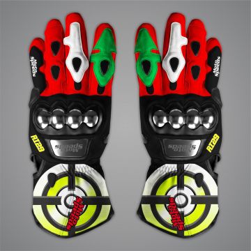 wsbk race gloves cowhide leather