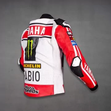 cowhide leather motorcycle racing jacket
