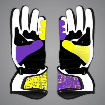 Fahrrad-Handschuhe Leder Alvaro Bautista SBK 2025