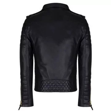 quilted leather jacket