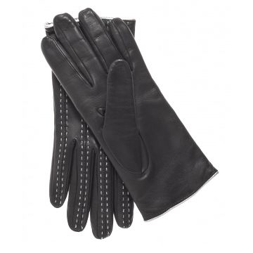 Gants de conduite en cuir pour femmes avec cachemire