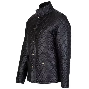 Black Diamond Leather Jacket    2014