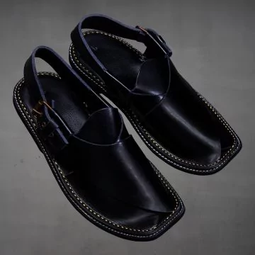chappal de cuero estilo kaptaan para hombre