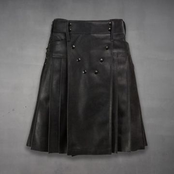 Herren Leder-Kilt