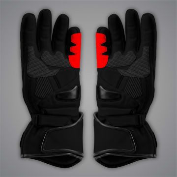 Black Leather Riding Gloves Alex Lowes SBK 2025